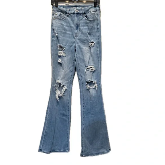 American Eagle Outfitters Next Level HighWaisted Flare Jean Women’s Size 6 XLong - Picture 3 of 16